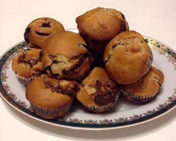 Fresh, Prepare Recipe Nutella Blueberry Muffin Savory Delicious