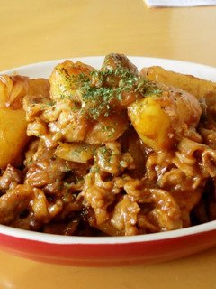 A picture of Barbeque Sauced Stir-fried Pork and Potatoes.