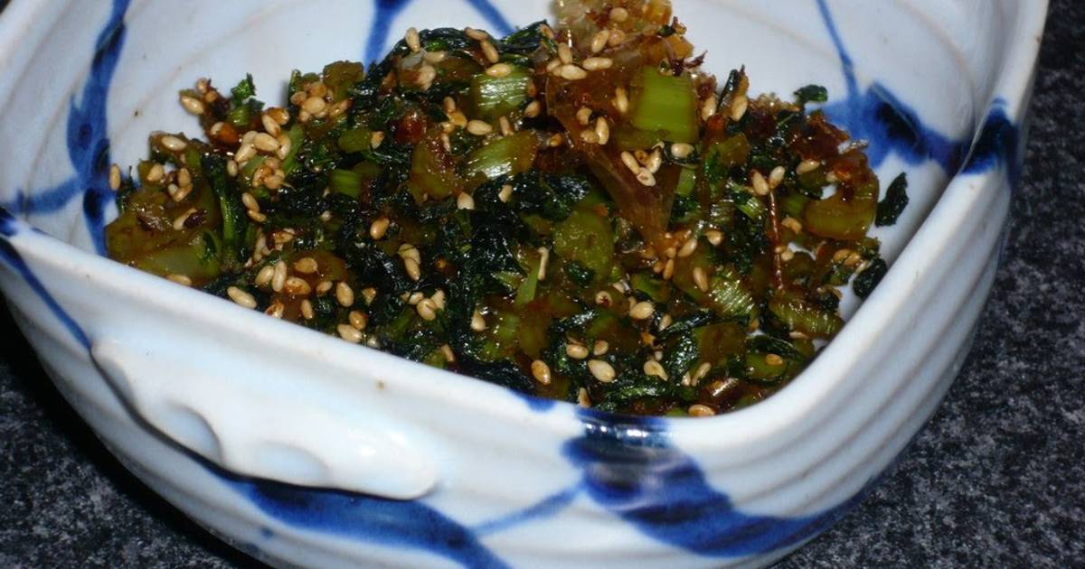 Rice Condiment Daikon Radish Leaves (Turnip Greens) for Fridge Stocking