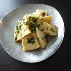 A picture of Oil-Free! Bamboo Shoots and Shiso Dressing.