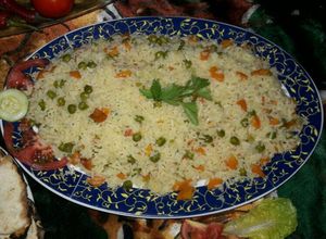 صورة لوصفة رز وبازيلا 🍛