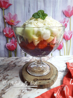 Foto resep Salad jelly buah