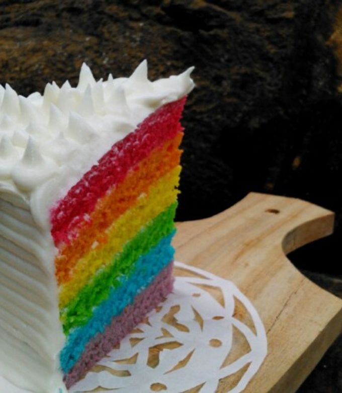 Foto resep Rainbow cake kukus