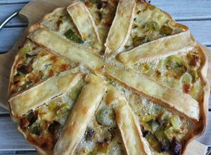 Une photo de Quiche Poireaux, pommes de terre, brie/mozarella