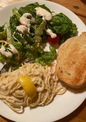 A picture of Pasta al Limone.
