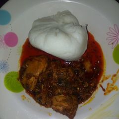A picture of Tuwon shikafa with dry fish.