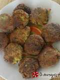 Chickpea Fritters with Cumin and Mashed Potatoes