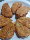 Lunas de berenjenas con cebollas caramelizadas