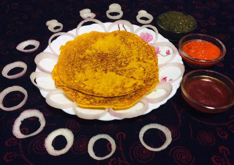 Onion tomato chilla Onion tomato chilla