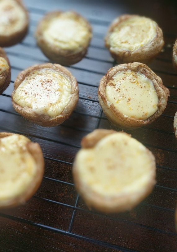 A picture of Portuguese custard tarts#minicookpadcooks.