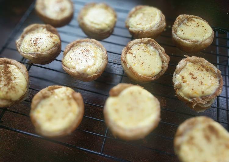 Simple Way to Make Any-night-of-the-week Portuguese custard tarts #minicookpadcooks