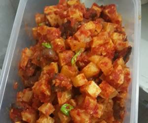 Resep mudah Sambal kentang ati dan pete Praktis Enak