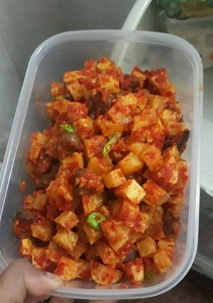 Foto resep Sambal kentang ati dan pete