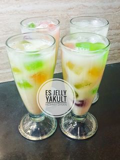 Foto resep Es jelly yakult