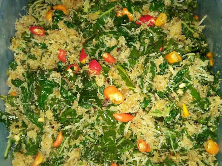 Resep Urap daun singkong yang Bikin Ngiler