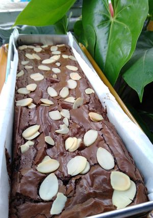 Foto resep Fudgy Brownies with Shiny Crust