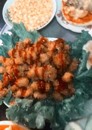 Hình của món Ức gà chiên giòn.