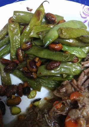 A picture of Skye's Pistachio Pole Beans.
