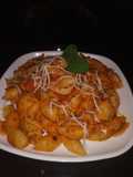 Conchiglie Pasta in red sauce