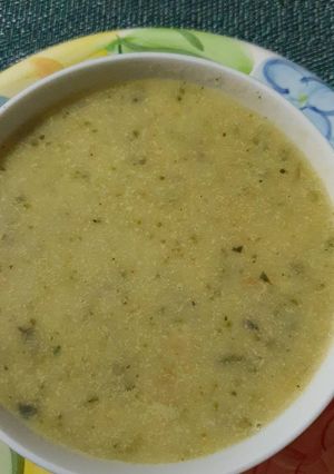 Una foto de Crema de pipian o zapayo