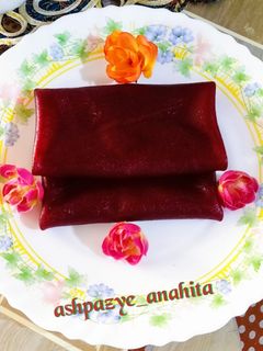 عکسی از دستور 🤤لواشک آلو با رب آلو🍎