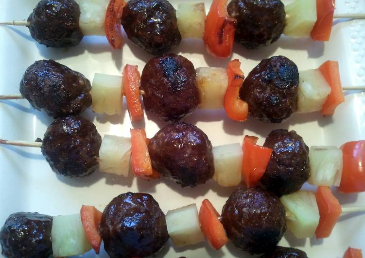 How to Make Speedy Meatball kabobs