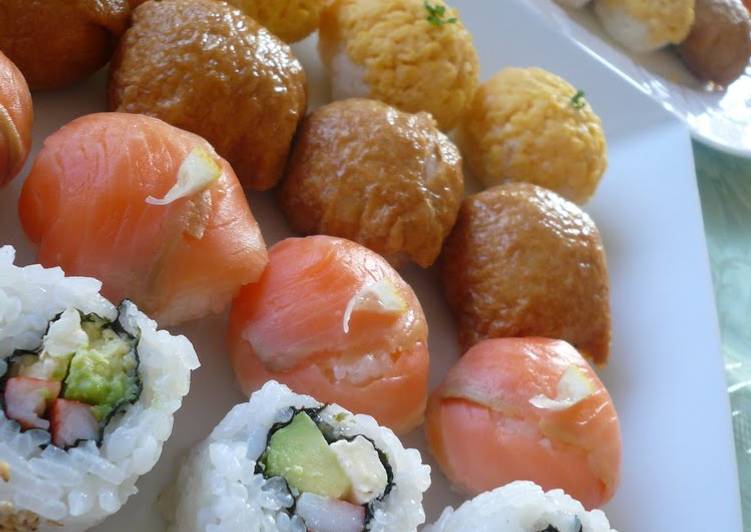 Recipe of Homemade Bite-Sized Sushi for Parties