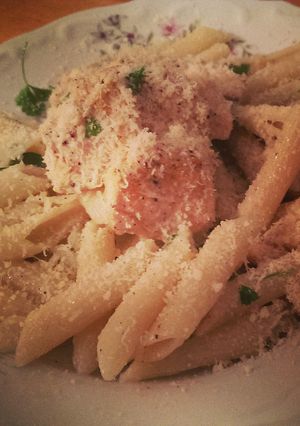 A picture of Easy Lemon Pasta with Chicken.