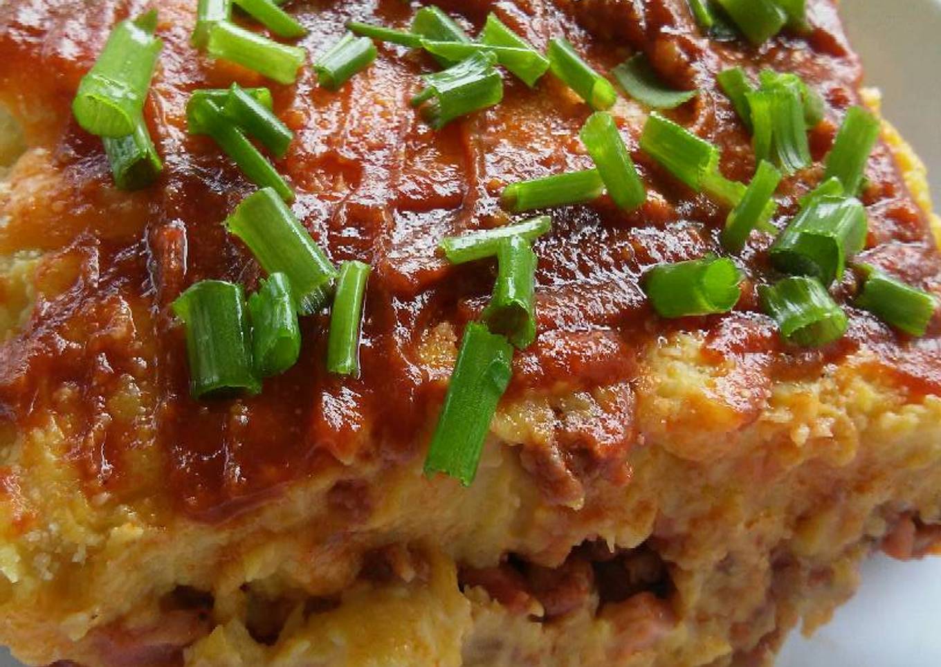 Pastelón de plátano maduro