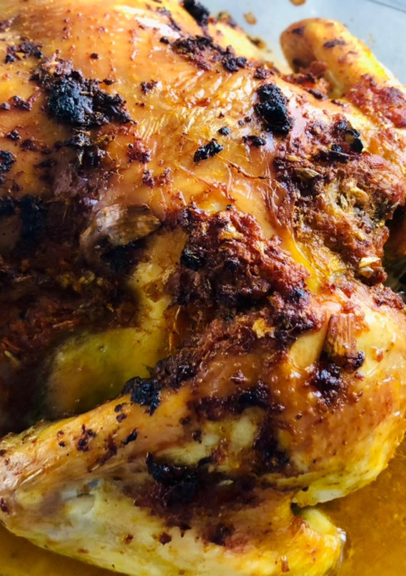 Una foto de Pollo al horno