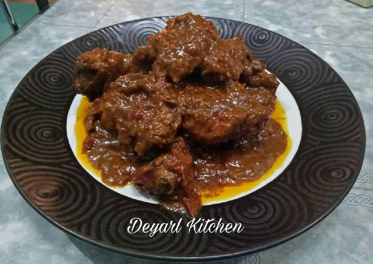 Bumbu mengolah Ayam Rendang ala Deyarl Kitchen Lezat