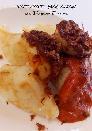Foto resep Katupat Balamak Khas Kalimantan Selatan