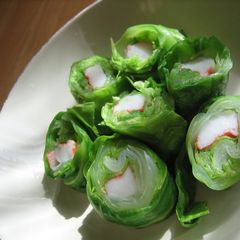 A picture of Crabstick Cabbage Wraps.