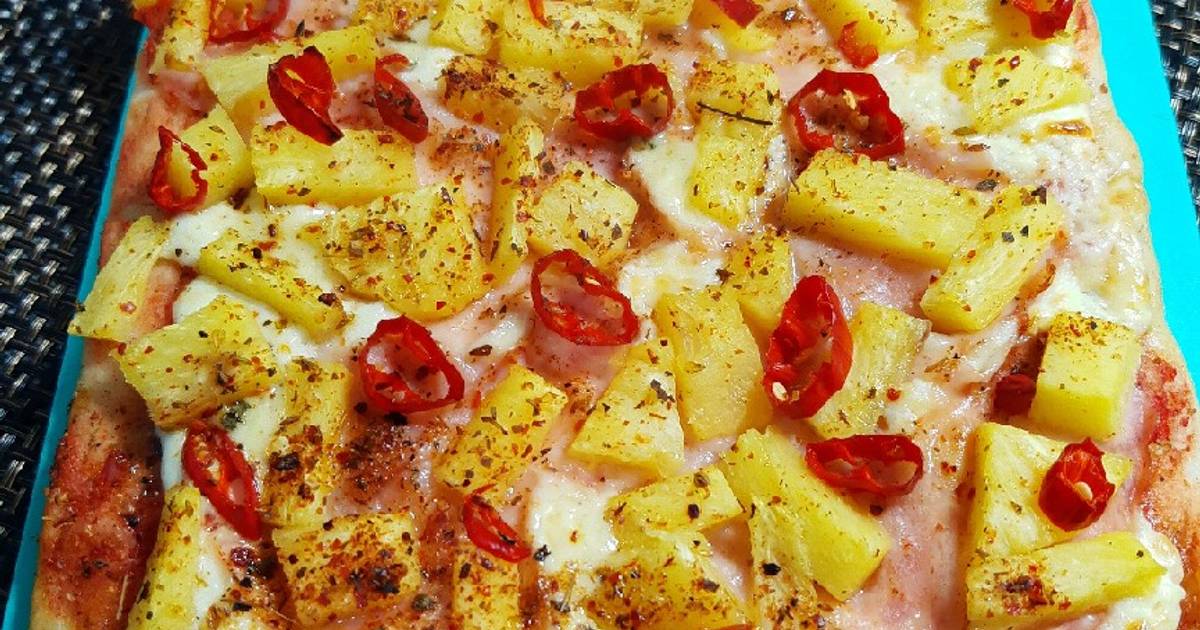 Pizza Hawaiana Receta de Dayli- Cookpad