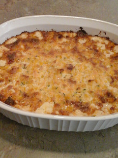 A picture of Cheesy Corn and Bacon Dip.