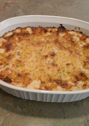 A picture of Cheesy Corn and Bacon Dip.