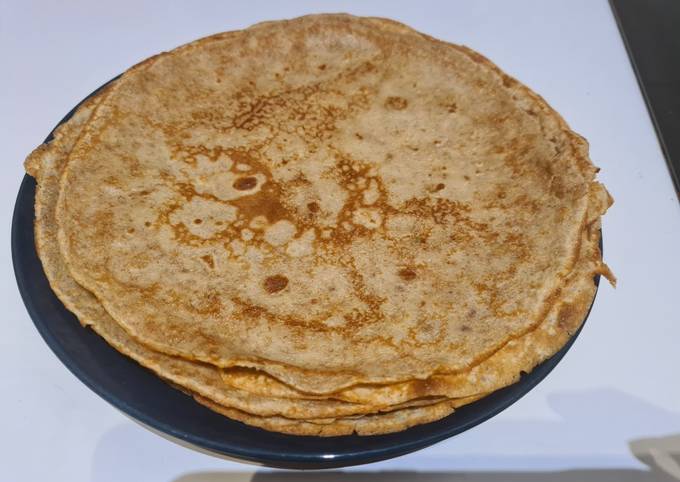 Recette de crêpes à la farine de patate douce, sans gluten et sans lactose