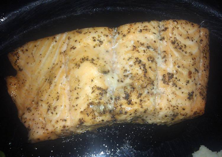 Recipe of Any-night-of-the-week peppered maple salmon