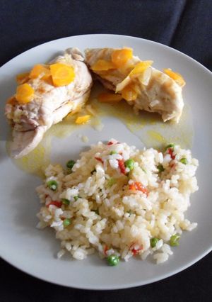 Foto principal de Pechugas de pollo rellenas en salsa