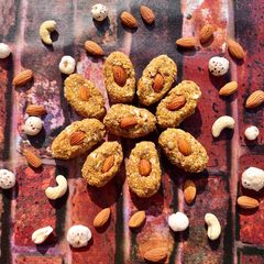 Makhane Dryfruit Pinni A picture of Makhane Dryfruit Pinni.