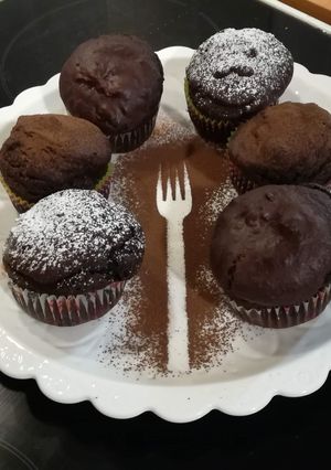 Φωτογραφία της συνταγής Muffins με λευκή σοκολάτα