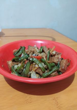 Foto resep Tumis Kacang Panjang dan tempe sederhana