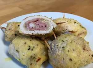 Foto principal de Pechugas de Pollo rellenas (tipo frito pero en el horno ¡sin tanto aceite!)