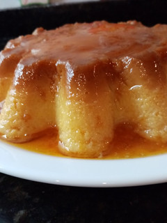 Una foto de Flan casero sin horno!