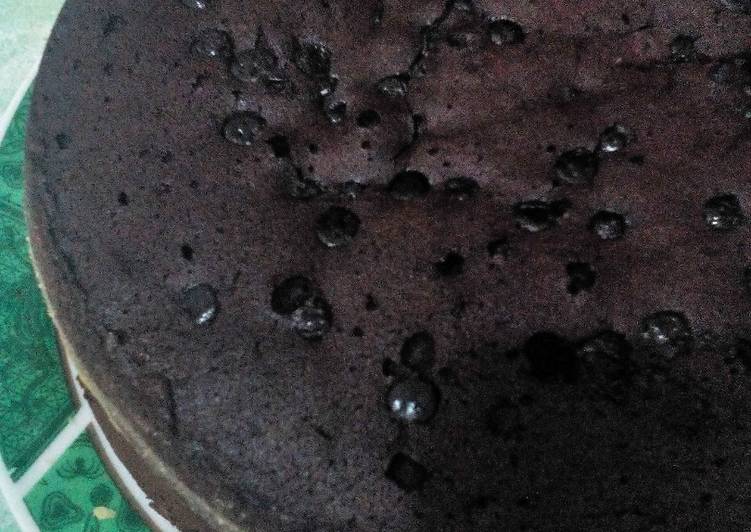 Brownies putih telur, oven panci