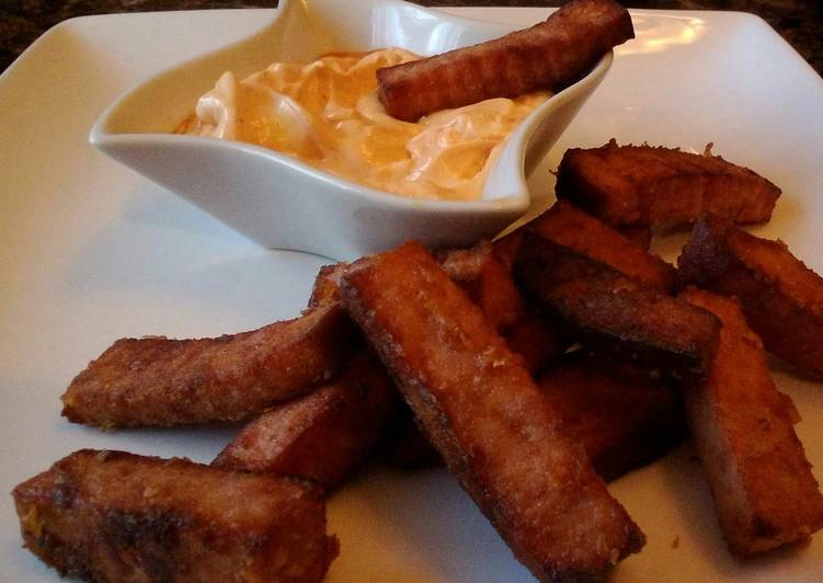 Recipe of Homemade Ham Fries With Sriracha Mayonnaise