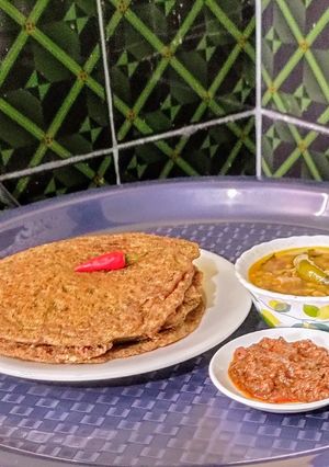 A picture of Leftover Coriander leaves Chillas With Millets Mixed Flour.
