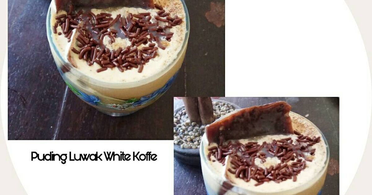 Menu buka puasa : Es Puding Coklat Luwak White Koffie