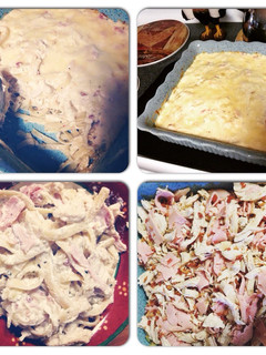 A picture of Chicken Cordon Bleu Pasta Bake.