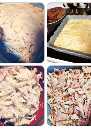 A picture of Chicken Cordon Bleu Pasta Bake.